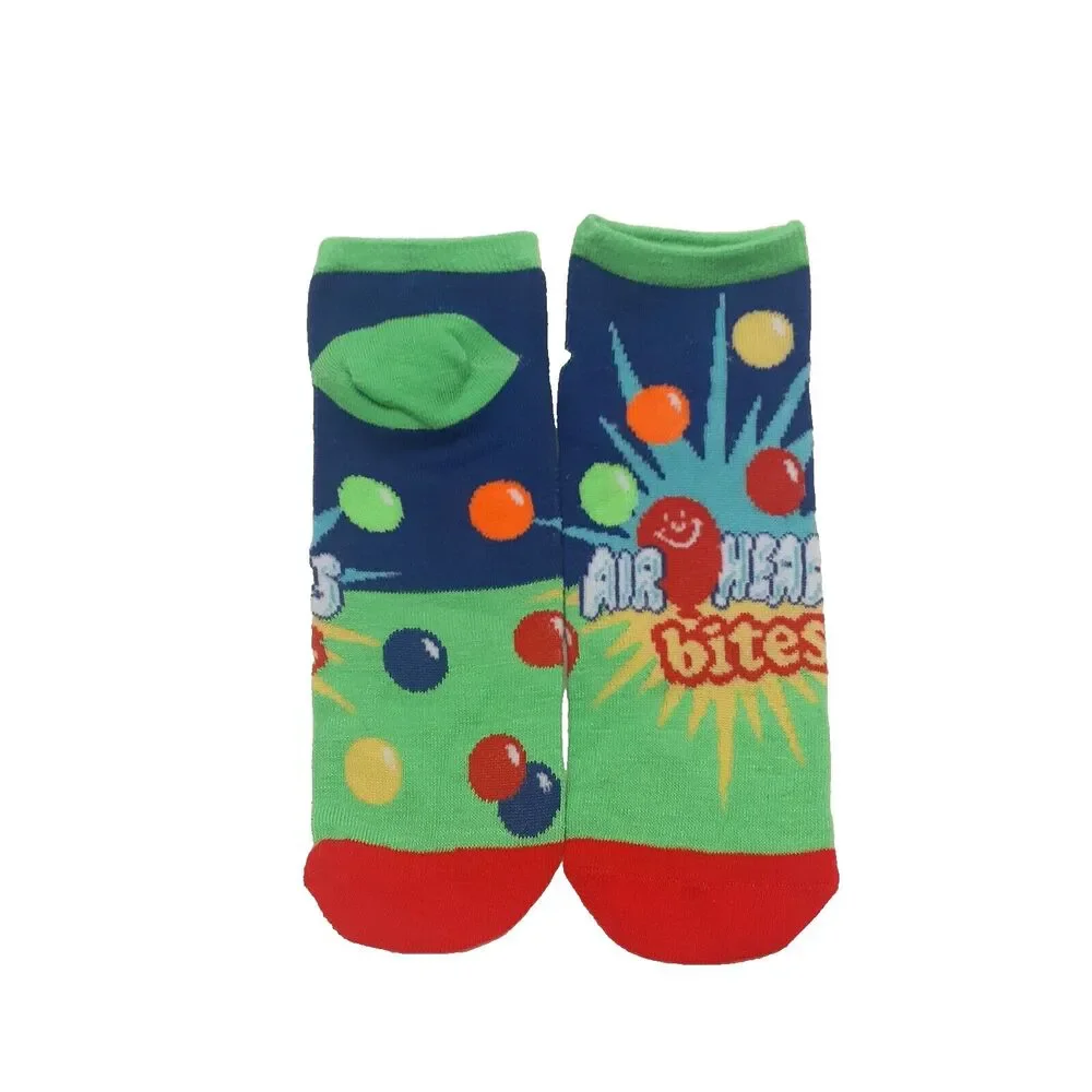Airheads Candy Food Novelty 6-pair Mens Adult Size 6-12 Low Cut Socks NWOT